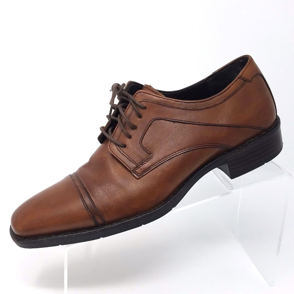 Johnston Murphy Sheepskin Oxford Cap Toe 8.5 W